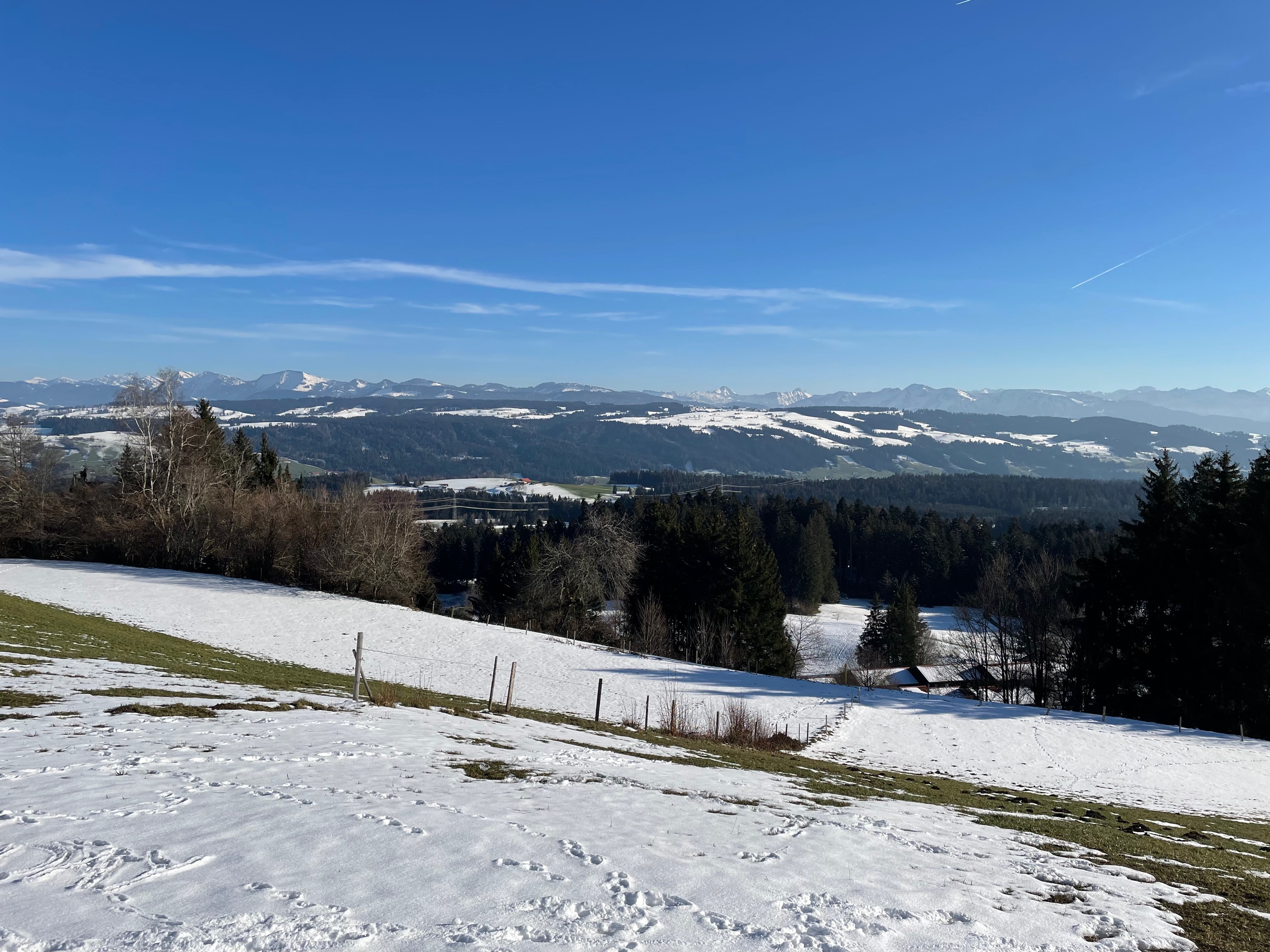 Wunderschöne Landschaft im Allgäu bei Scheidegg
