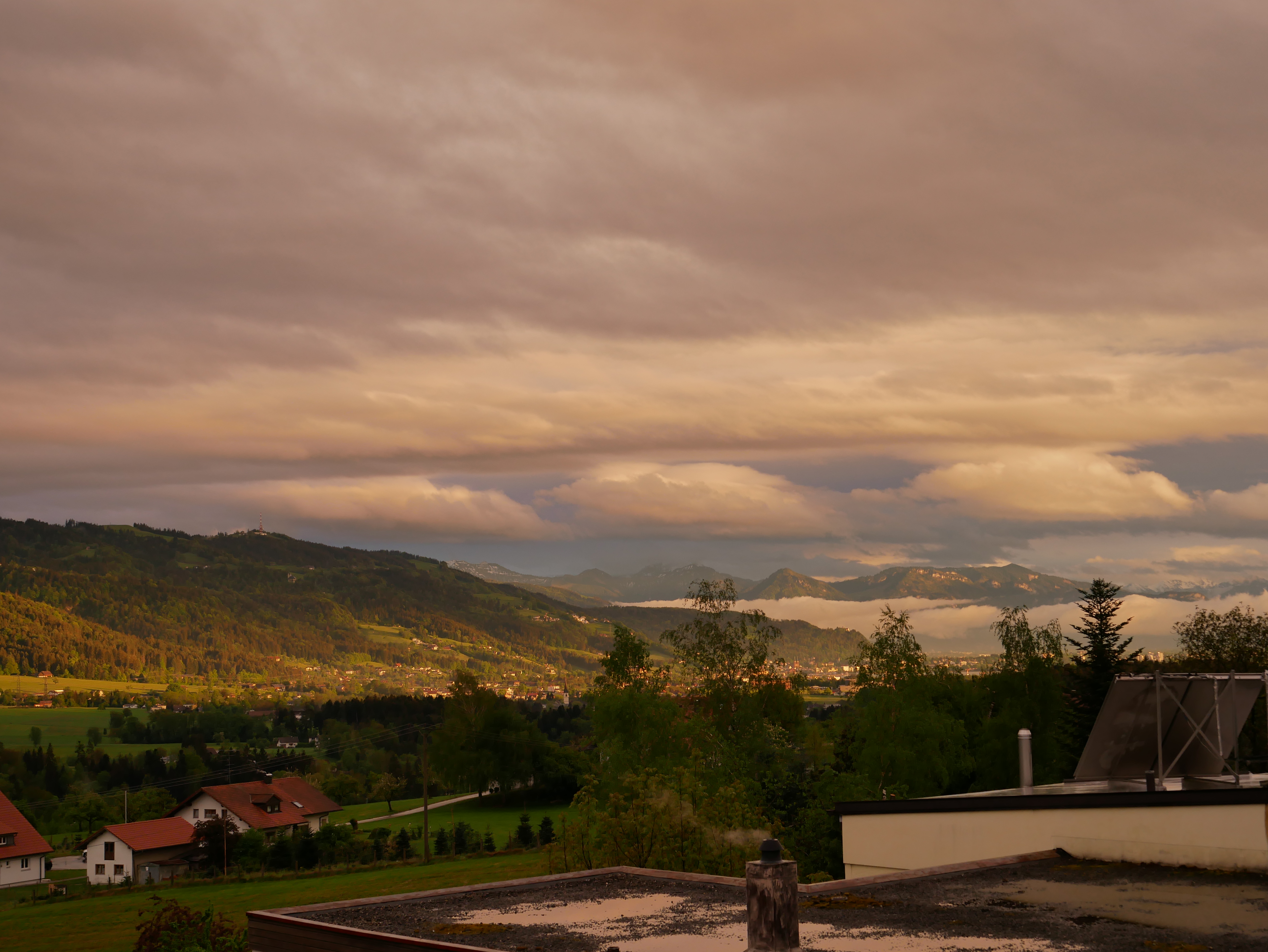 Blick über das Leiblachtal Richtung Bregenz