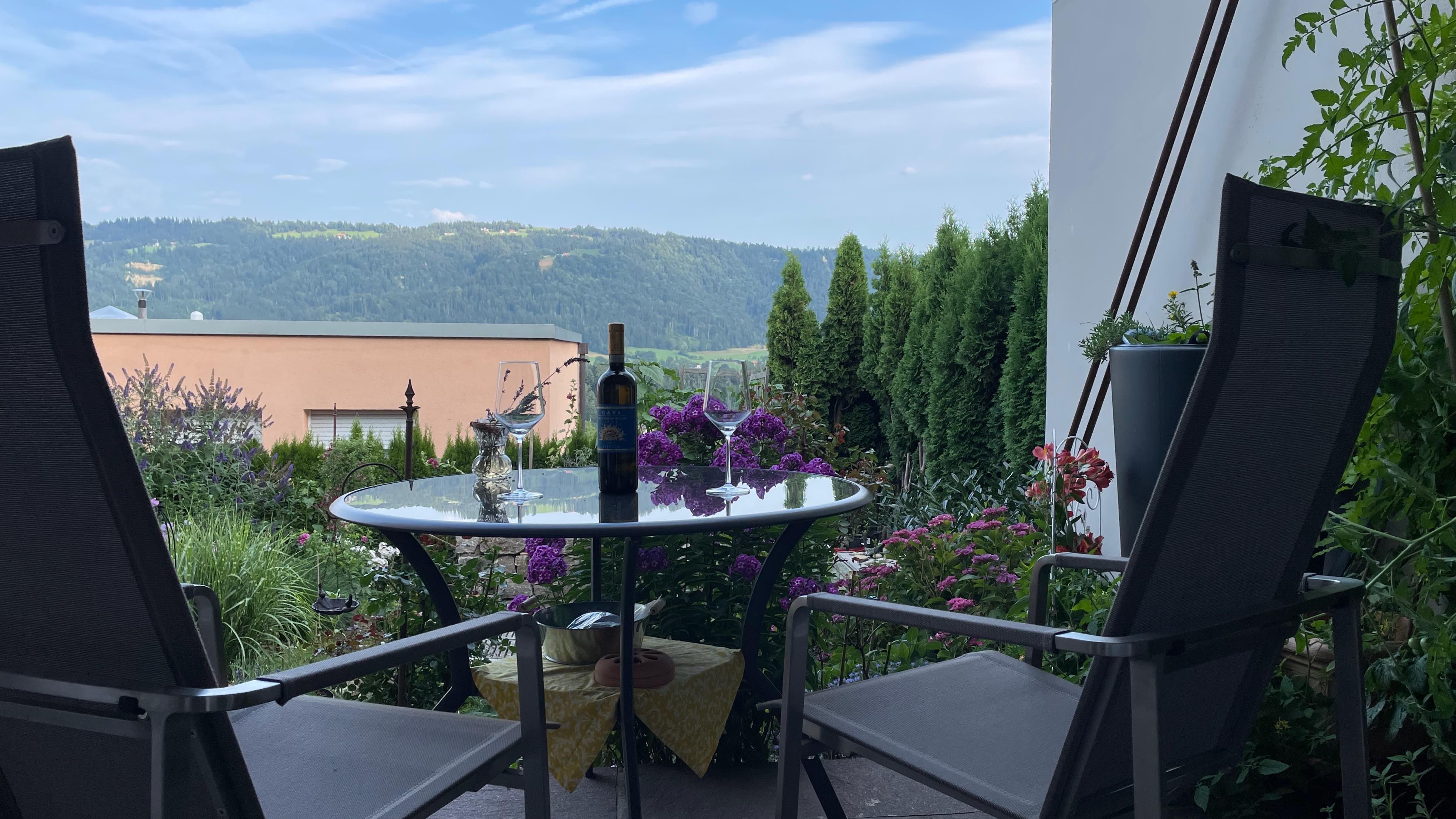Terrasse mit Pfänderblick